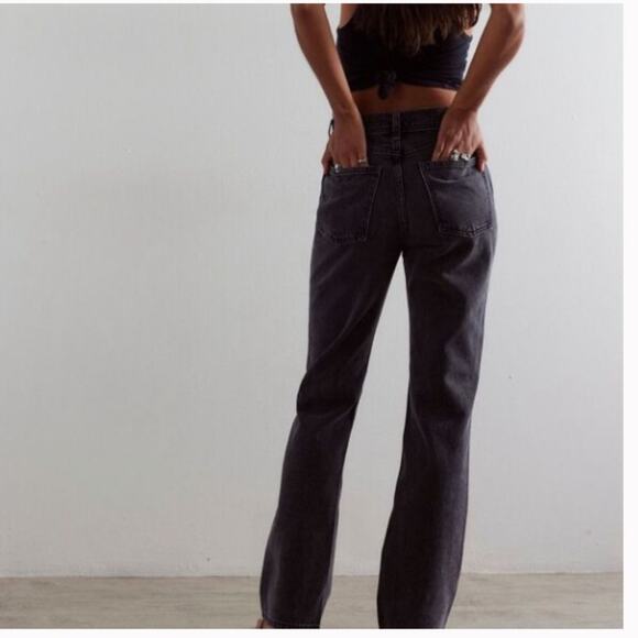 NWT We The Free Xena Slim Straight Black Jeans In Dark Knight 25 - Picture 7 of 7